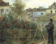 Monet Painting in his Garden